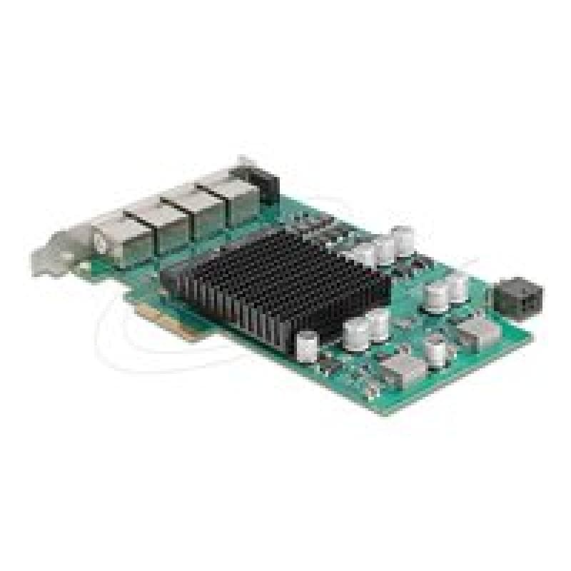DELOCK PCI Express x4 Netzwerkkarte Gigabit LAN 4 x RJ45 mit PoE+ i350 Stück