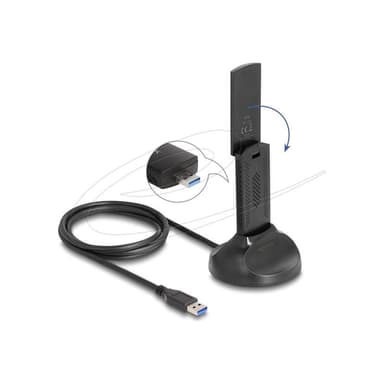 DELOCK Wi-Fi 6E Dualband WLAN USB Adapter AX5400