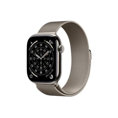 APPLE Watch S11 Titan Natur Cellular 46mm (Milanaise Armband natur) S/M