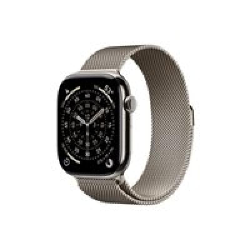 APPLE Watch S11 Titan Natur Cellular 46mm (Milanaise Armband natur) S/M