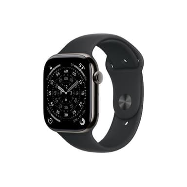 APPLE Watch S11 Titan Schiefer Cellular 46mm (Sportarmband schwarz) S/M