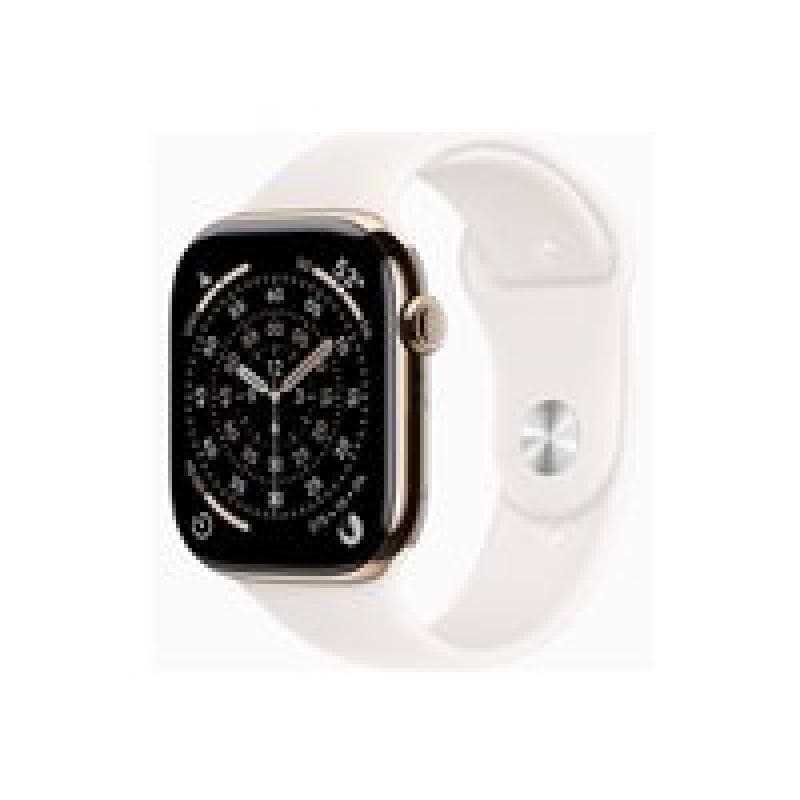 APPLE Watch S11 Titan Gold Cellular 46mm (Sportarmband blassrosa) S/M