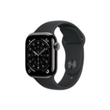 APPLE Watch S11 Titan Schiefer Cellular 42mm (Sportarmband schwarz) S/M