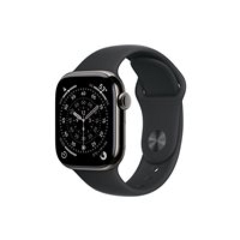 APPLE Watch S11 Titan Schiefer Cellular 42mm (Sportarmband schwarz) S/M