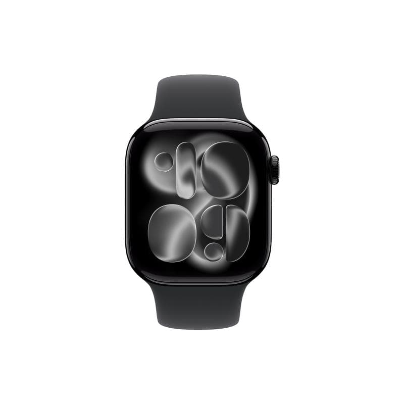 APPLE Watch S11 Aluminium Cellular 42mm Diamantschwarz (Sportarmband schwarz) M/L