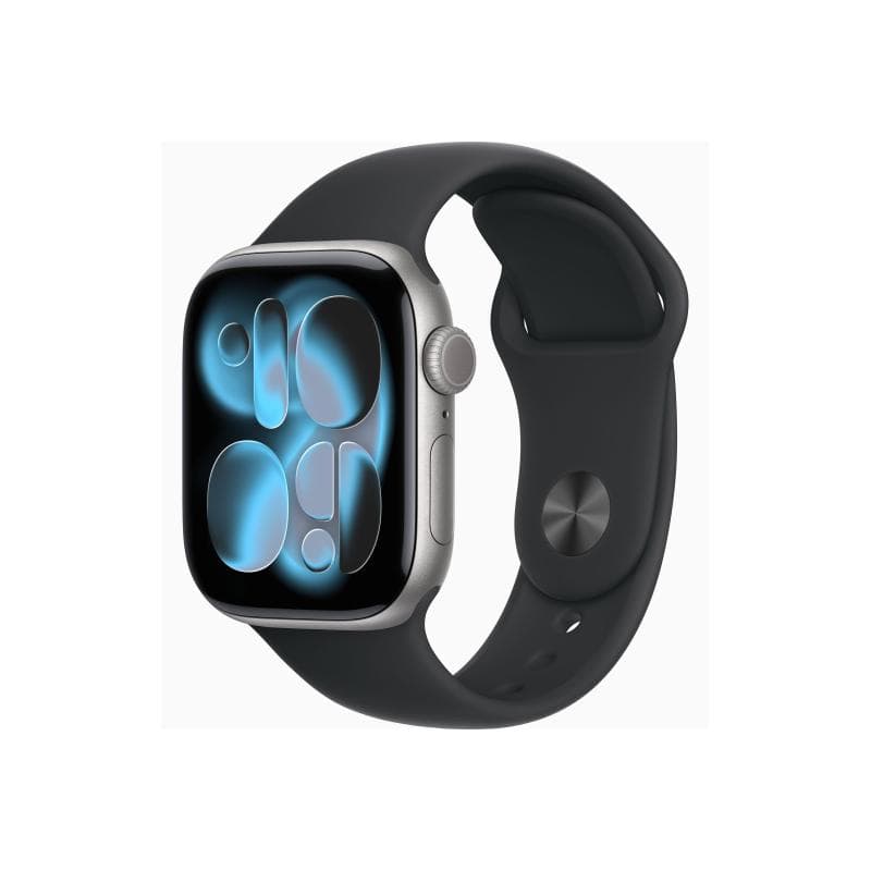 APPLE Watch S11 Aluminium Cellular 42mm Space Grau (Sportarmband schwarz) M/L