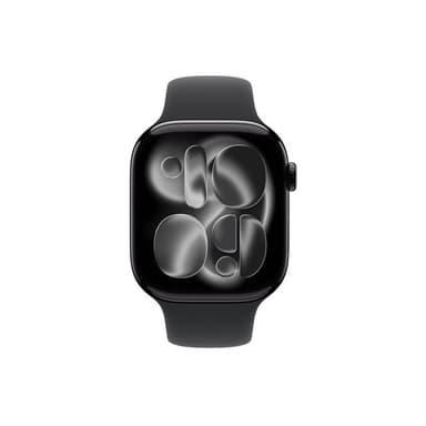 APPLE Watch S11 Aluminium 46mm Diamantschwarz (Sportarmband schwarz) M/L