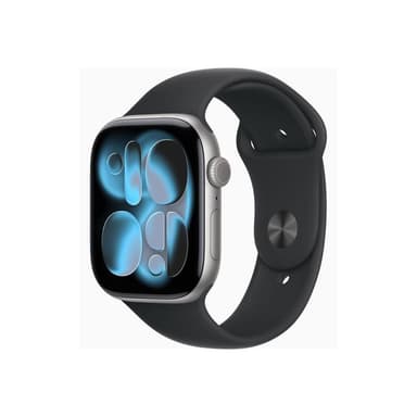 APPLE Watch S11 Aluminium 46mm Space Grau (Sportarmband schwarz) M/L