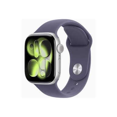 APPLE Watch S11 Aluminium 42mm Silber (Sportarmband nebelviolett) S/M