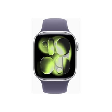 APPLE Watch S11 Aluminium 42mm Silber (Sportarmband nebelviolett) S/M
