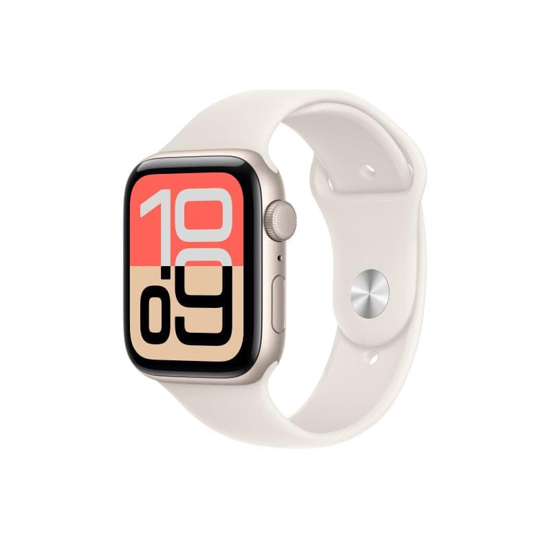 APPLE Watch SE 3 Aluminium 44mm Polarstern (Sportarmband polarstern) M/L