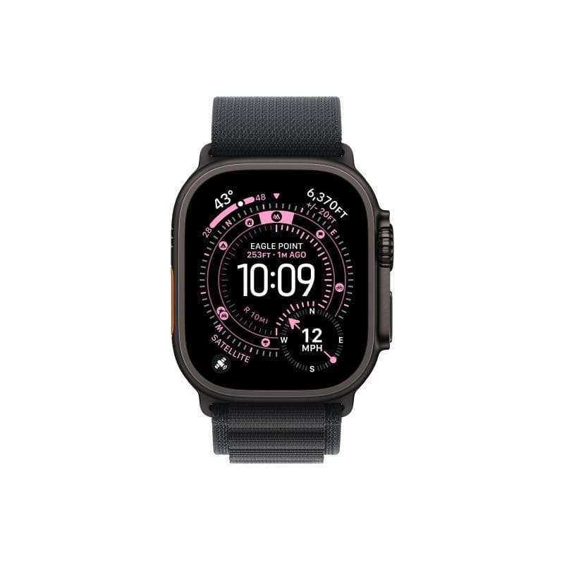 APPLE Watch Ultra 3 Titanium Cellular 49mm Schwarz (Alpine Loop schwarz) Large