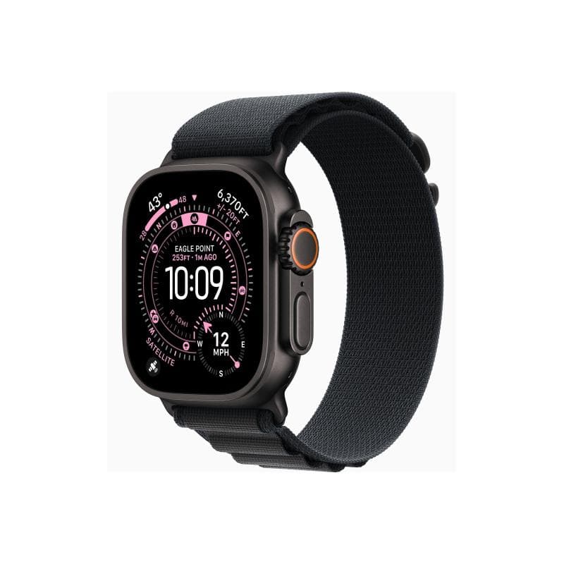 APPLE Watch Ultra 3 Titanium Cellular 49mm Schwarz (Alpine Loop schwarz) Small
