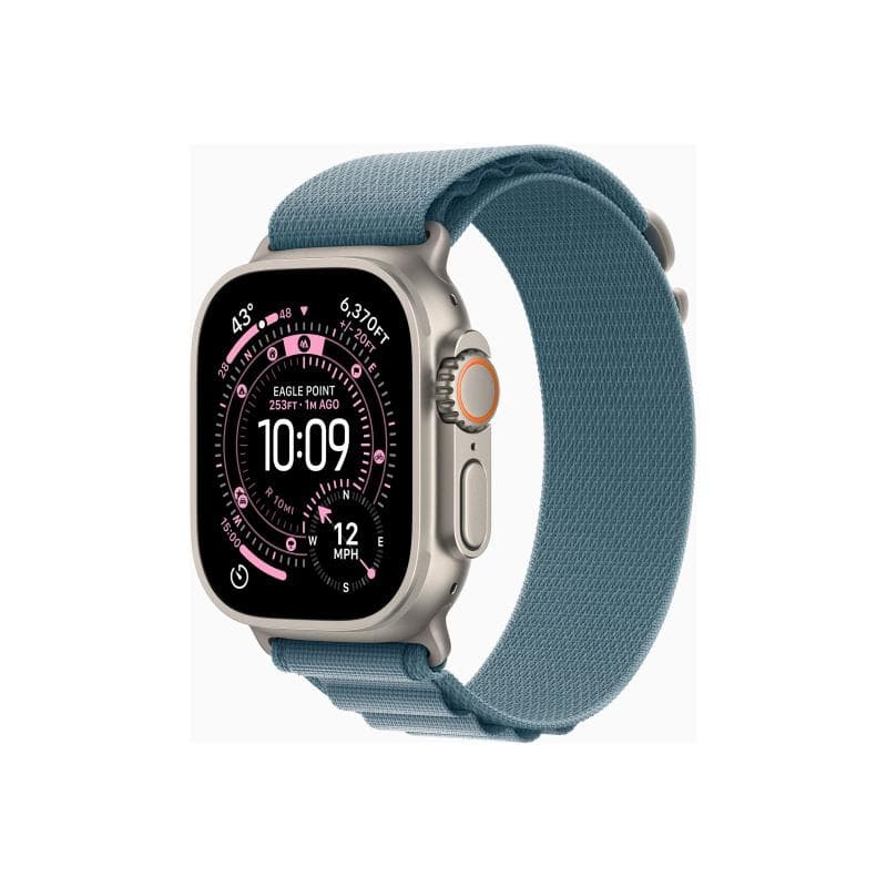 APPLE Watch Ultra 3 Titanium Cellular 49mm Natur (Alpine Loop hellblau) Medium