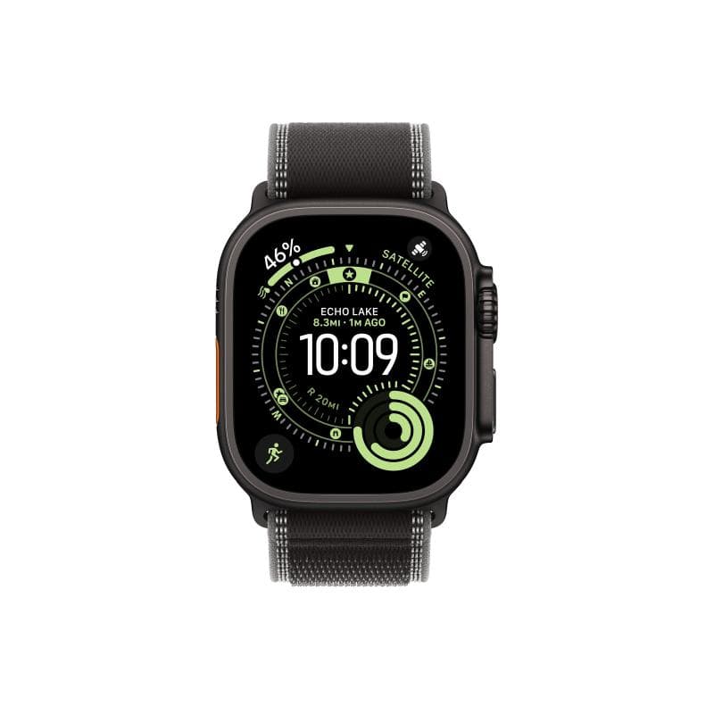 APPLE Watch Ultra 3 Titanium Cellular 49mm Schwarz (Trail Loop schwarz/kohlegrau) S/M
