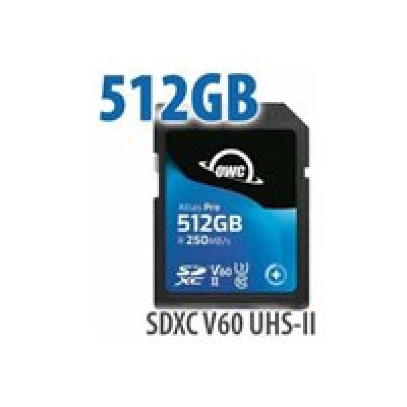 OWC Atlas Pro SDXC V60 UHS-II Memory Card 512GB
