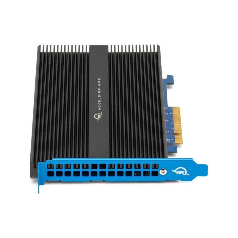 OWC Accelsior 4M2 PCIe M.2 NVMe SSD Adapter Card 32TB