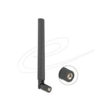 DELOCK 5G 3,4 - 5,0 GHz Antenne SMA Stecker 4,7 dBi omnidirektional mit Kippgelenk schwarz