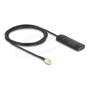 DELOCK GSM UMTS LTE WLAN 2,4 GHz Antenne SMA Stecker 2 dBi omnidirektional starr schwarz