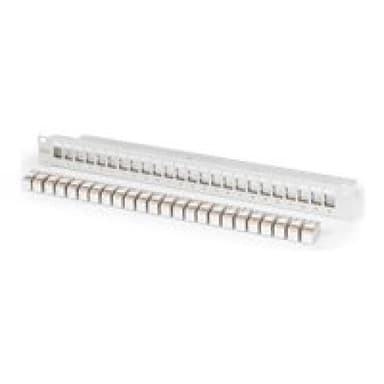 DIGITUS Modulares Patch Panel geschirmt mit 24x DN-93615 24-Port 1U rackmontiert grau RAL 7035