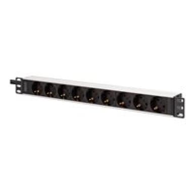 DIGITUS Steckdosenleiste 9-fach 19″ Alu. 1HE 2m schwarz