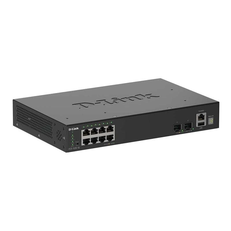 D-LINK DGS-1530-10/E 10-Port Smart Manag. Gigabit Stack Switch