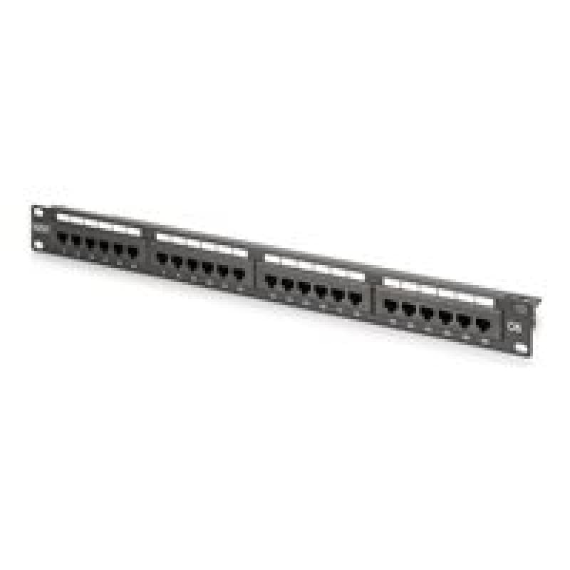 DIGITUS CAT 6 Klasse E Patch Panel ungeschirmt 24-port RJ45 8P8C LSA 1U Rack Mount