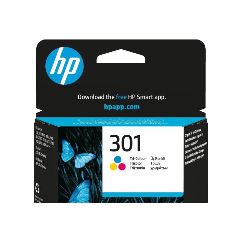 HP 301 Farbe (Cyan, Magenta, Gelb) Tintenpatrone