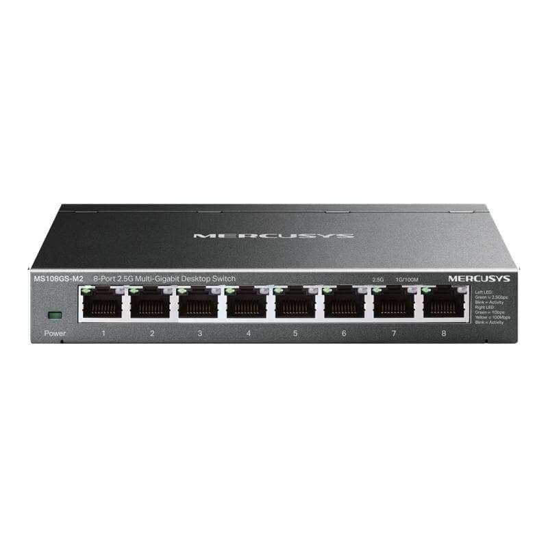 TP-LINK Mercusys MS108GS-M2 8-Port 2.5G Multi-Gigabit Desktop Switch