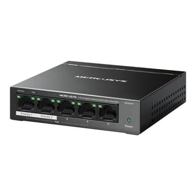 TP-LINK Mercusys MS105GP 5-Port Gigabit Desktop Switch