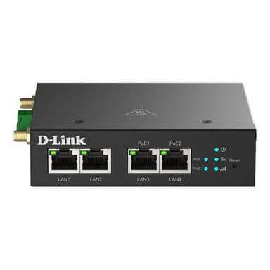 D-LINK 4G LTE M2M VPN PoE+ Router- 2 x Fast Ethernet PoE+ LAN-Anschluss