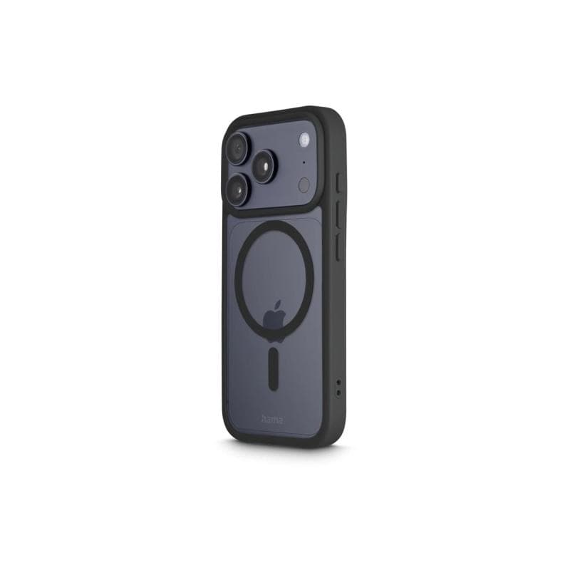 HAMA Frame Protect Cover Apple iPhone 17 Pro Schwarz MagSafe kompatibel, Induktives Laden