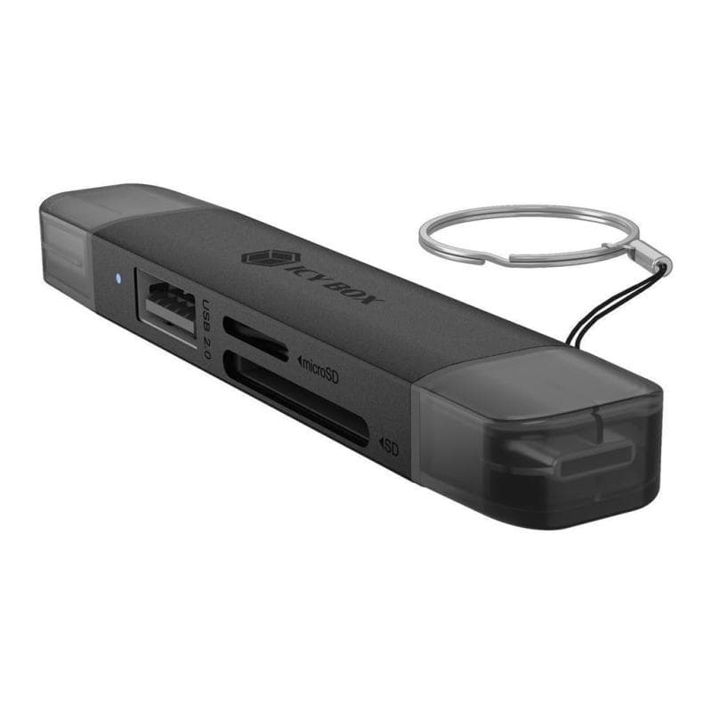 ICY BOX Adapter USB 3.2 Gen1 3-in-1 Kartenleser USB Type-C/A