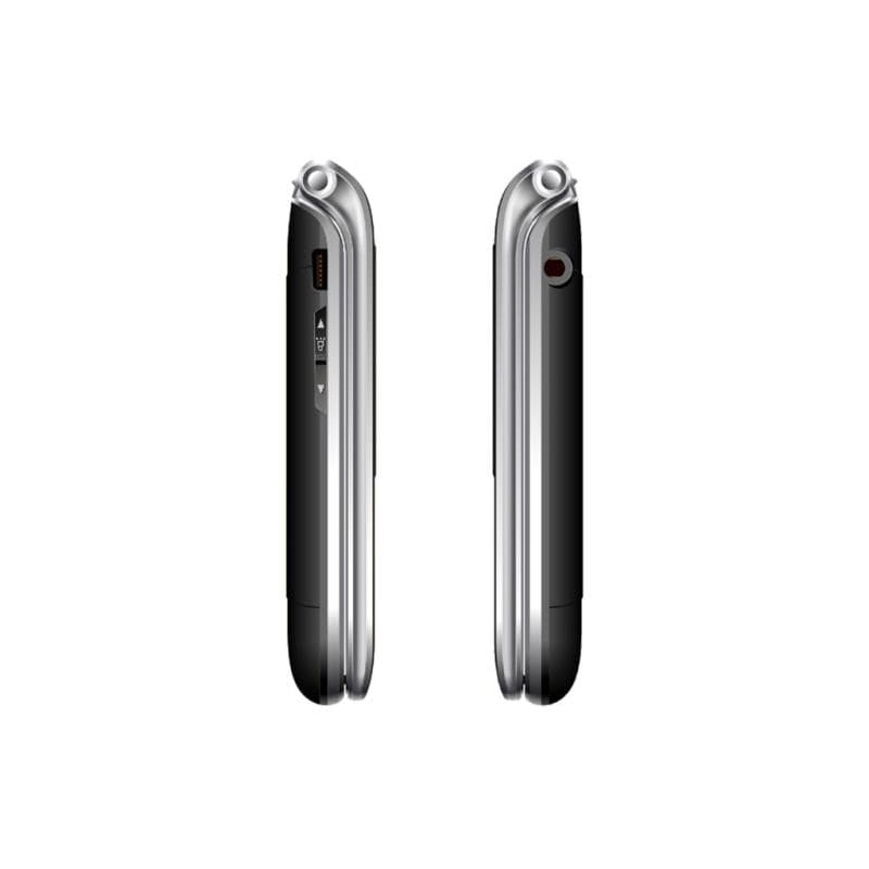 BEA-FON SL605 - 2G, Silver Line, Großtastenklapphandy, schwarz-silber ohne Netzteil 2G