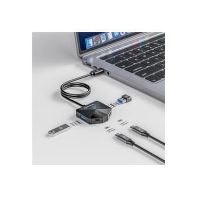 MANHATTAN 4-Port USB Hub USB-C Stecker  2xUSB-C 2xUSB-A Port