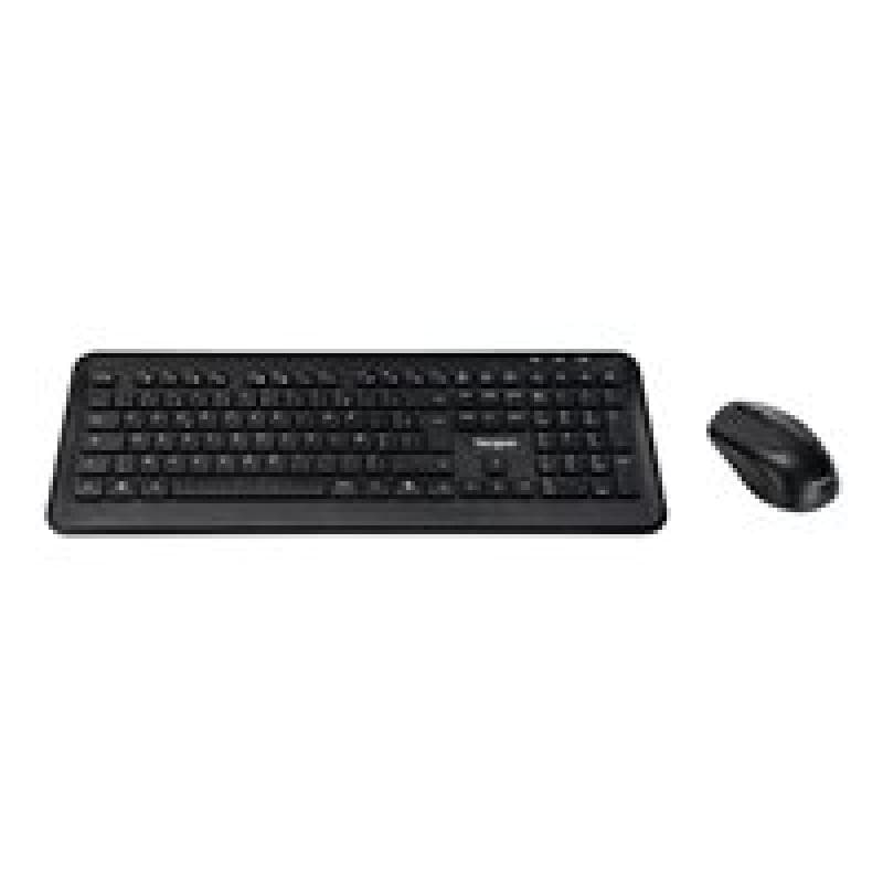 TARGUS - Tastatur-und-Maus-Set - Kombination - full size - kabellos - 2.4 GHz - AZERTY - Französisch