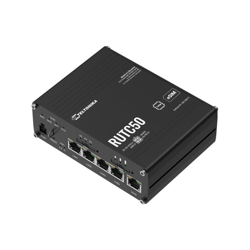 TELTONIKA RUTC50 WI-FI 6 5G Router eSIM