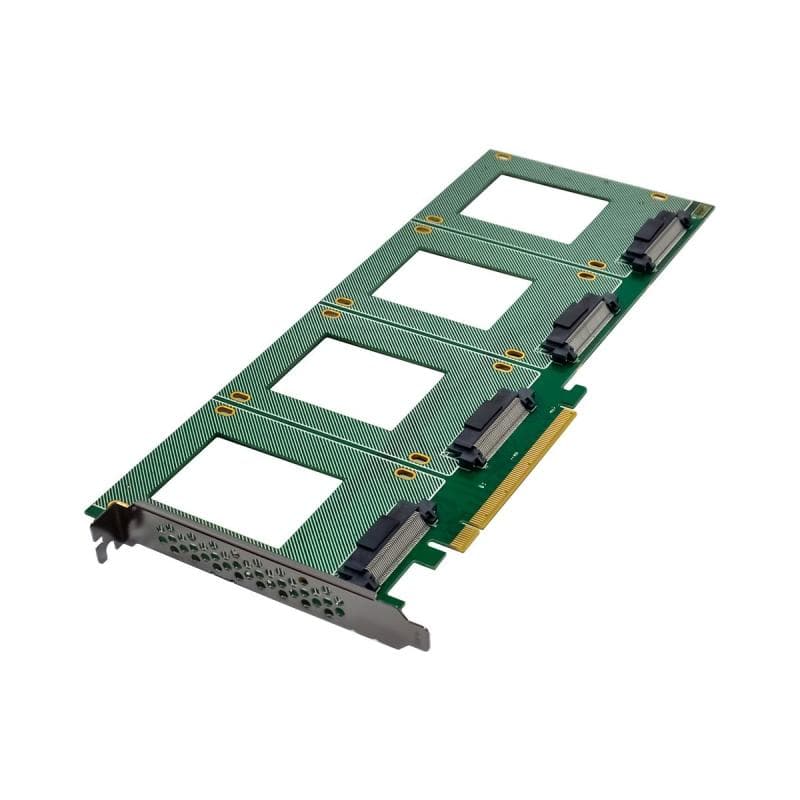 INLINE PCIe Karte zu 4x intern U.2 NVMe SFF-8639 ? Bifurcation, PCIe x16