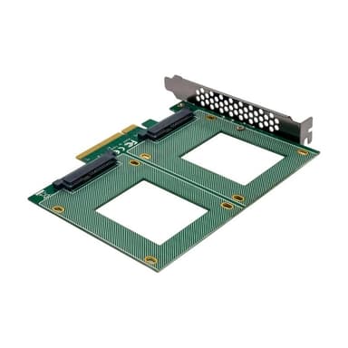 INLINE PCIe Karte zu 2x intern U.2 NVMe SFF-8639 ? Bifurcation, PCIe x8, breit