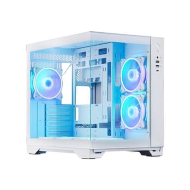CHIEFTEC Visio GM-30W-TG-OP (weiß, Tempered Glass x 2)