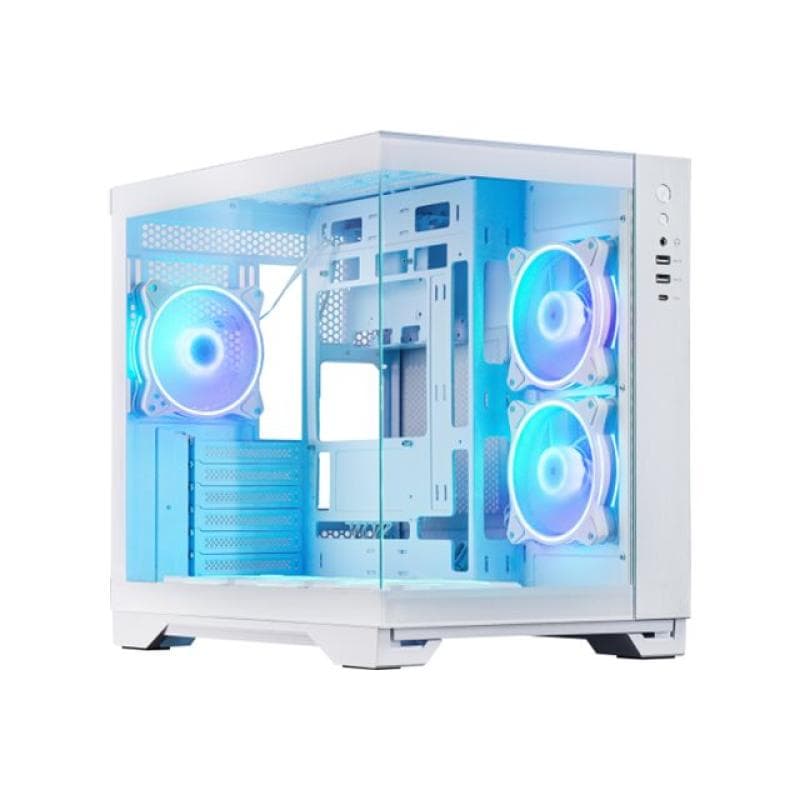 CHIEFTEC Visio GM-30W-TG-OP (weiß, Tempered Glass x 2)