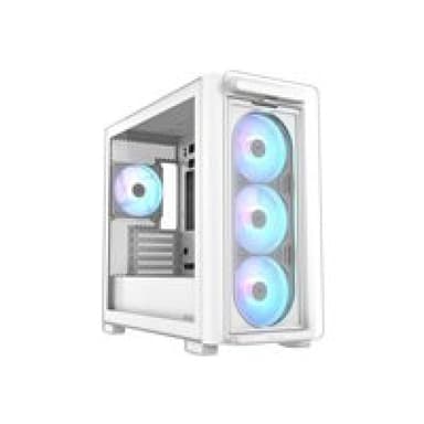 ASUS A23 Plus TG ARGB Micro-ATX Gaming Gehäuse mit Seitenfenster weiß