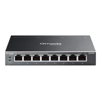 TP-LINK Omada 8-Port Gigabit Easy Managed Switch with 8-Port PoE+