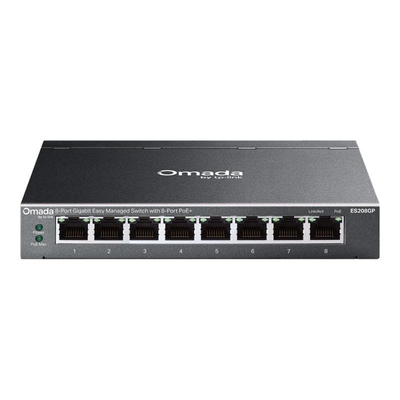 TP-LINK Omada 8-Port Gigabit Easy Managed Switch with 8-Port PoE+