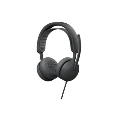 LOGITECH Zone Wired 2 for Business Grafit, Kabelgebundenes USB-Headset mit adaptiver Hybrid-ANC