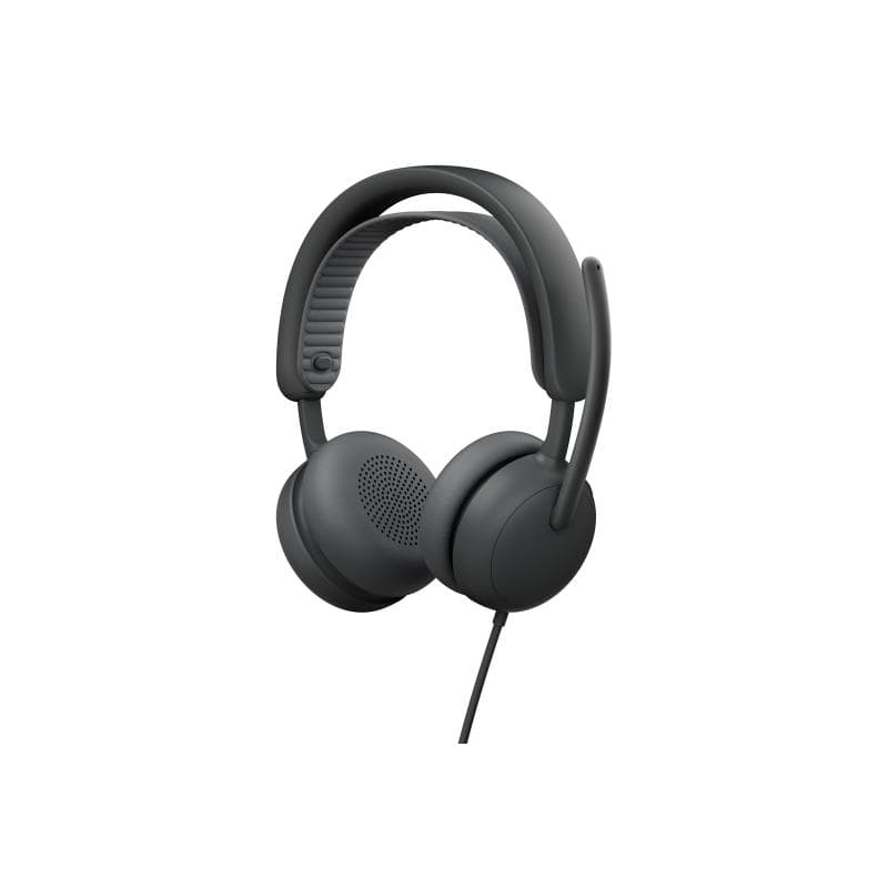 LOGITECH Zone Wired 2 for Business Grafit, Kabelgebundenes USB-Headset mit adaptiver Hybrid-ANC