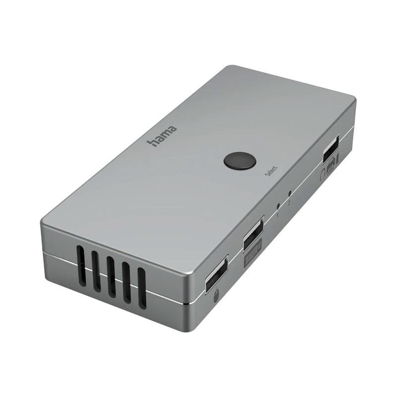 HAMA 00200135 KVM-Umschalter Connect2Switch, inkl. Kabel, 4 Ports