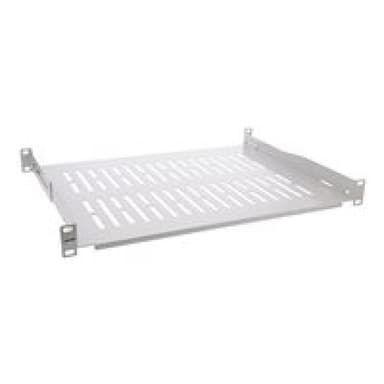 INLINE 19″ Fachboden, 350mm, 50kg, 1HE, RAL 7035 grau