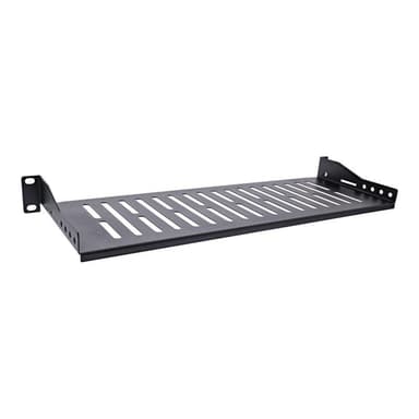 INLINE 19″ Fachboden, 150mm, 10kg, 1HE, RAL 9005 schwarz