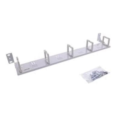 INLINE 19″ Kabelführungspanel, 1HE, 5 Kunststoffbügel, horizontal, grau